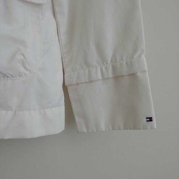 Tommy Hilfiger lightweight white cotton nylon windbreaker jacket Small - Picture 2 of 16